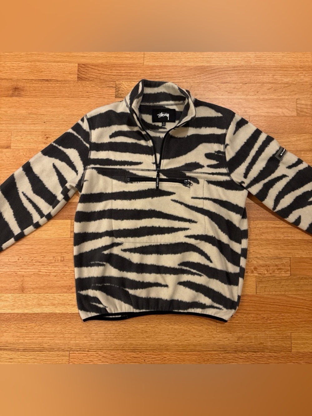 Stüssy Zebra Fleece - RARE - Size M